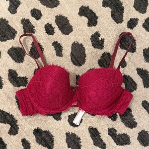 Victoria's Secret Lace Bra - Deep Red